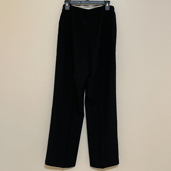 Talbots Hollywood Black High Waist Straight Leg Office Pants Trousers Size 10 - Picture 2 of 14
